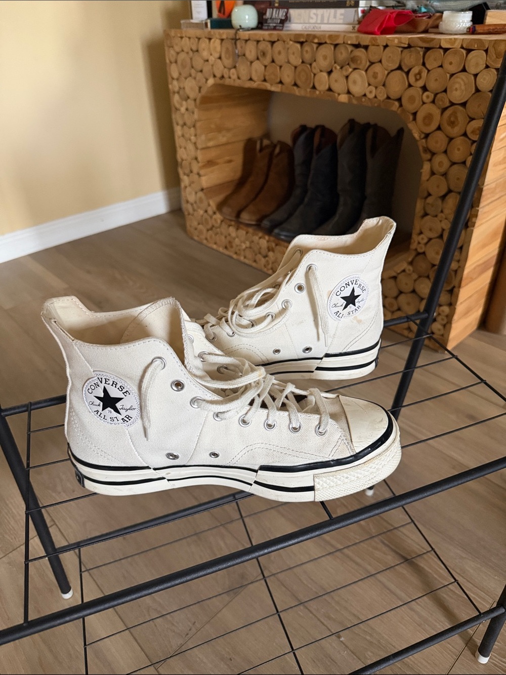Converse Chuck 70 High Top Parchment Natural White Canvas Men 10